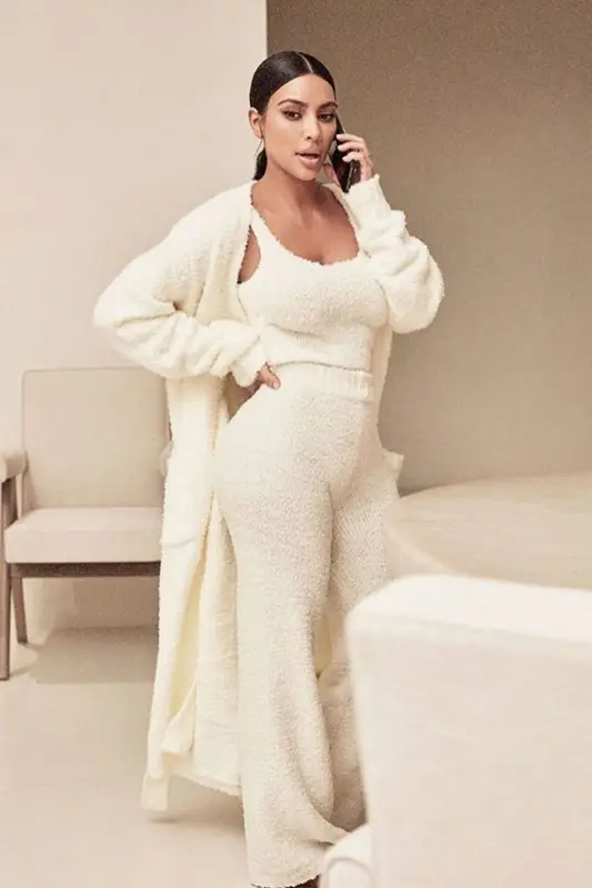 Kim Kardashian outfit in Skims, 2019