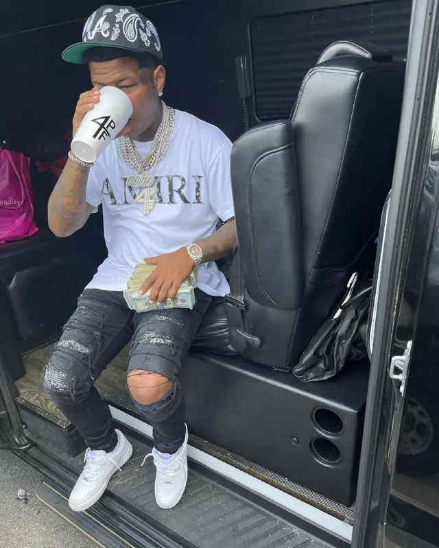 Rylo Rodriguez outfit in Amiri and Nike, 2021