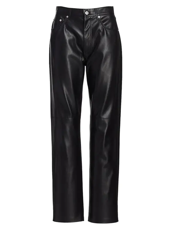 Nanushka Vegan Nappa Leather Black Trousers $441