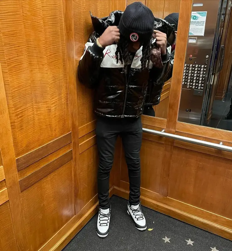 OMB Peezy outfit in Jordan and Ricco Gioventu, 2021