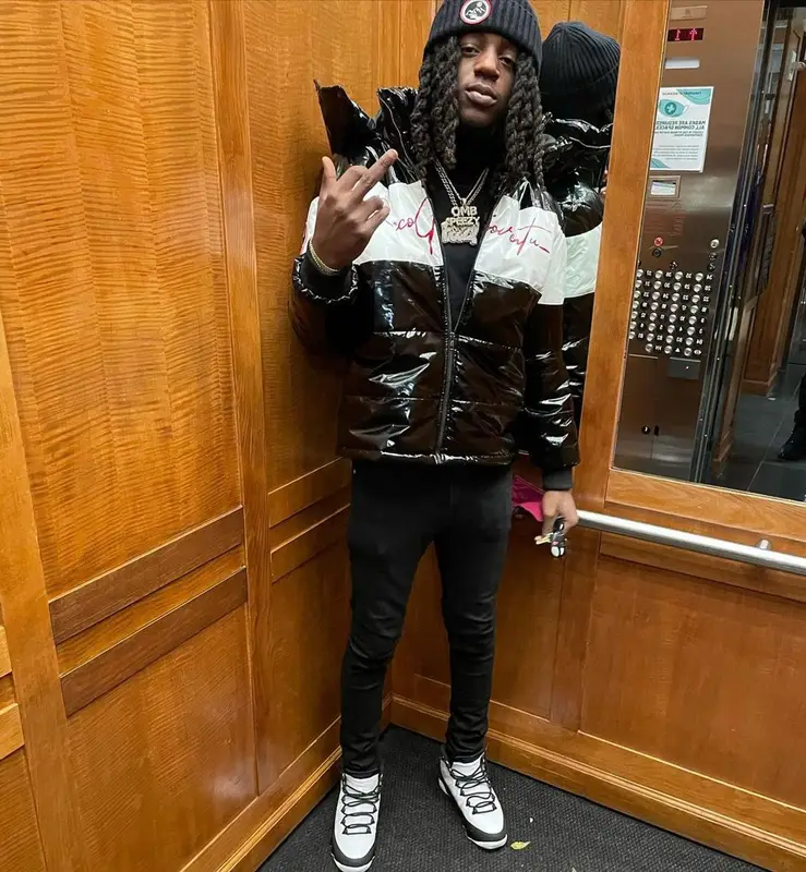OMB Peezy outfit in Jordan and Ricco Gioventu, 2021