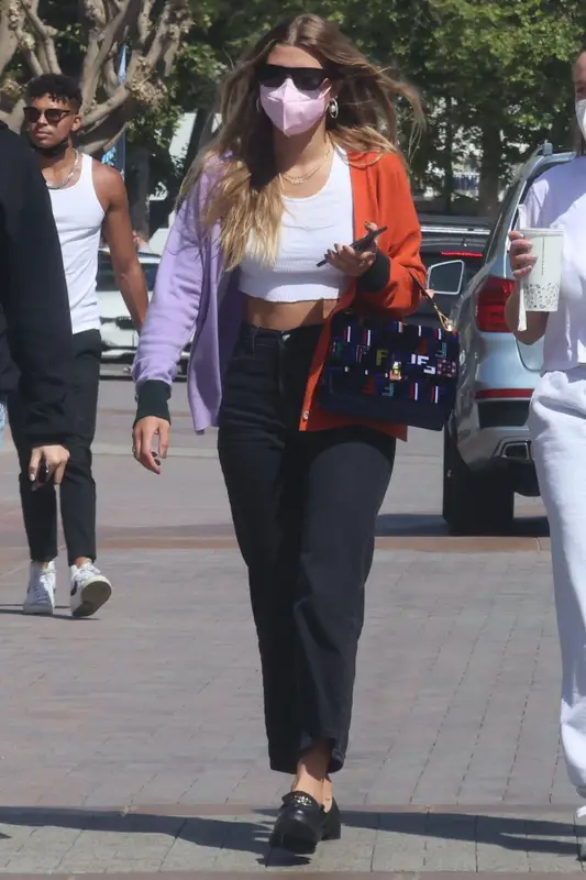 Sofia Richie outfit in Marni, Fendi, and Dior, 2021