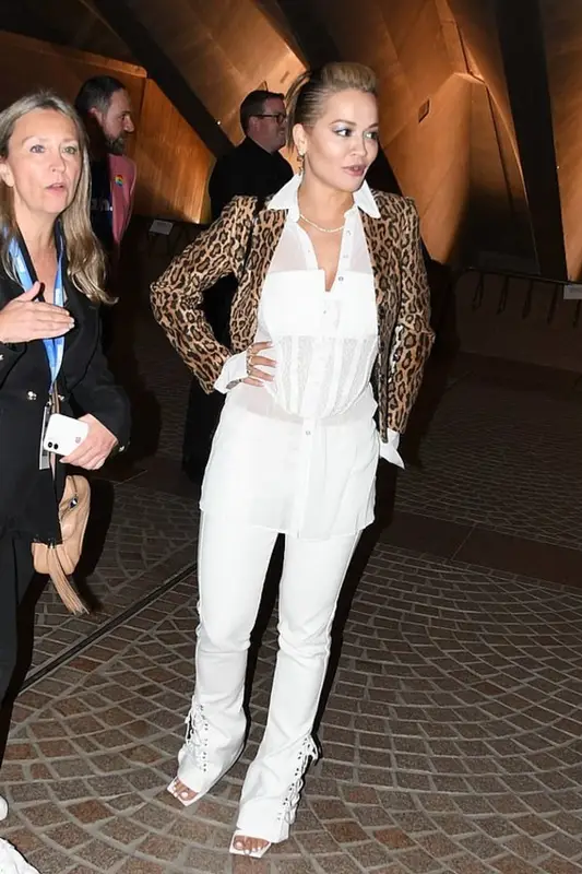 Rita Ora outfit in Dion Lee and Prada, 2021
