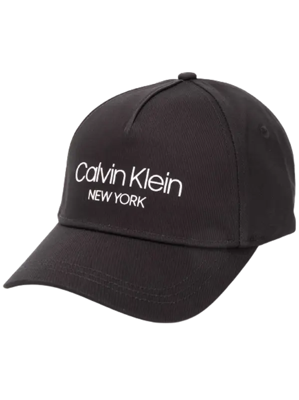 Calvin Klein Logo Baseball Black Cap $71