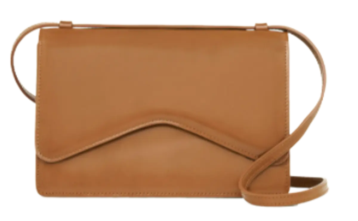 cognac shoulder bag