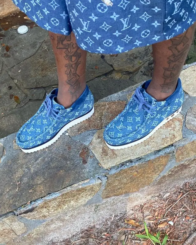 Kodak Black outfit in Louis Vuitton, 2021
