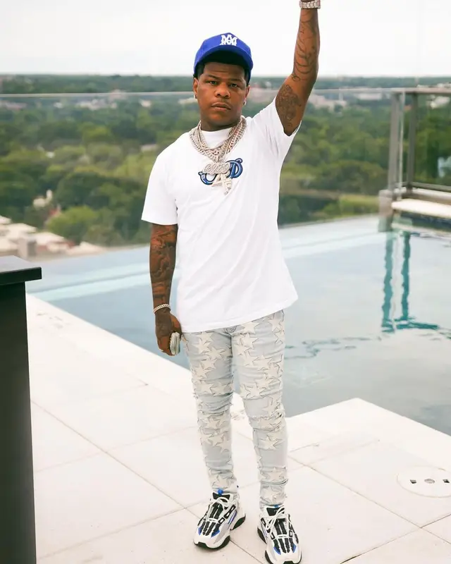 Rylo Rodriguez outfit in Dior, Chemist, and Amiri, 2021
