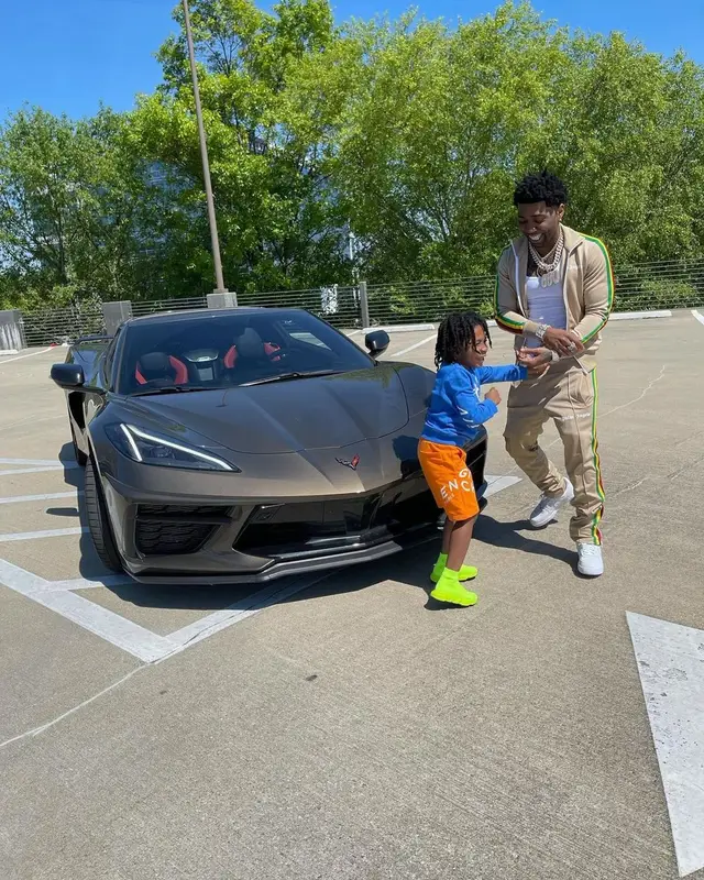 YFN Lucci outfit in Palm Angels and Nike, 2021