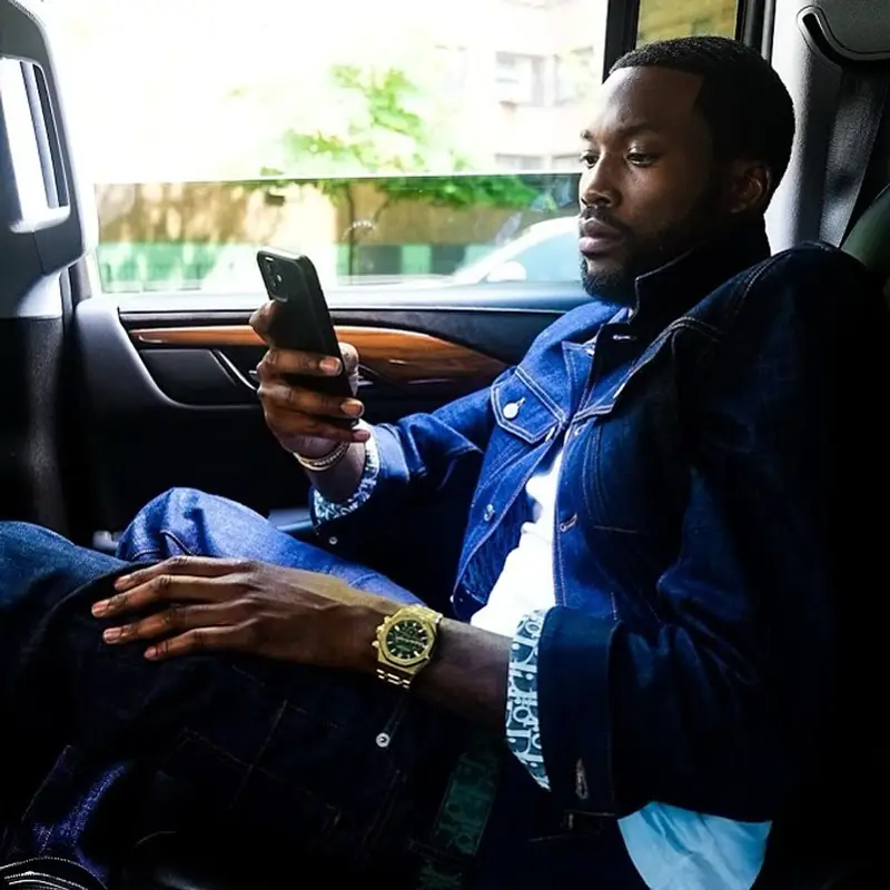 Meek Mill outfit in Dior, 2021