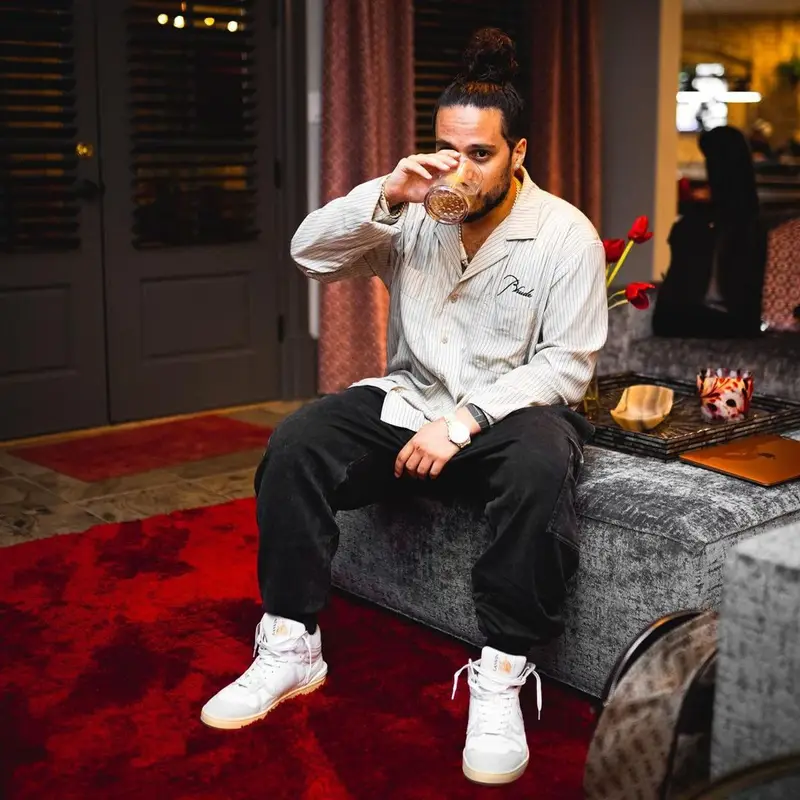 Russ outfit in Rhude, Dolce & Gabbana, and Lanvin, 2021