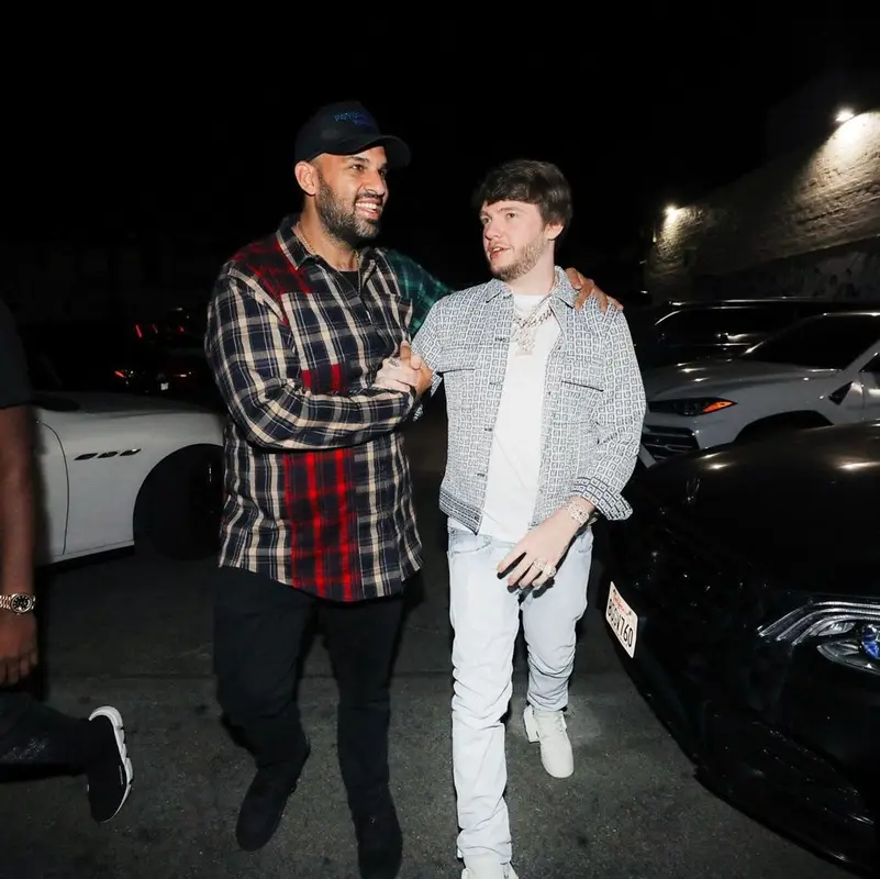 Murda Beatz outfit in Givenchy, Gallery Dept., and Nike, 2021