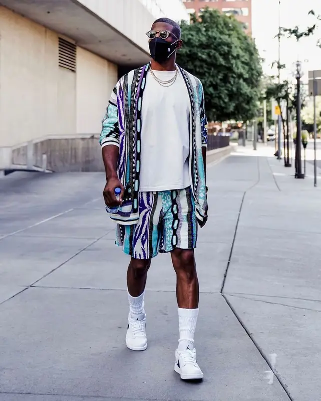 Chris Paul outfit in Laneus, Jordan, and Garrett Leight, 2021