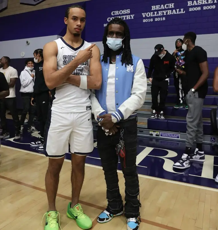 Chief Keef outfit in Amiri, Valabasas, and Gucci, 2021