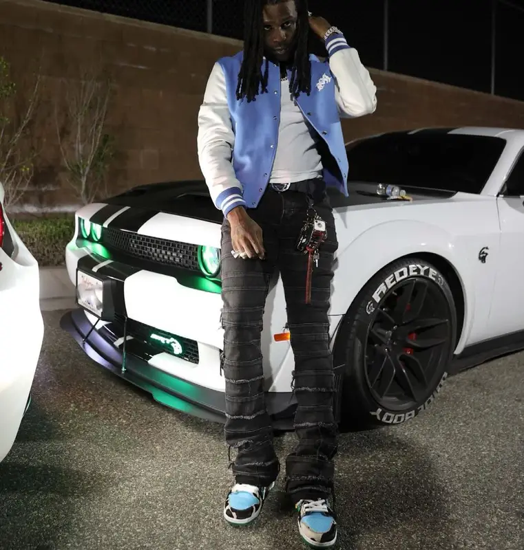 Chief Keef outfit in Amiri, Valabasas, and Gucci, 2021