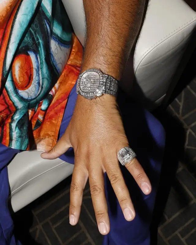 DJ Khaled outfit in Dior, Casablanca, and Nike, 2021