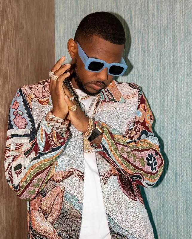 Fabolous outfit in Who Decides War, Louis Vuitton, and NBA, 2021