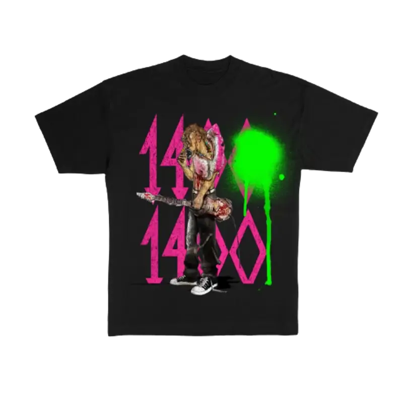 Trippie Redd Merch 1400 Trippie Neon Tee Black $30