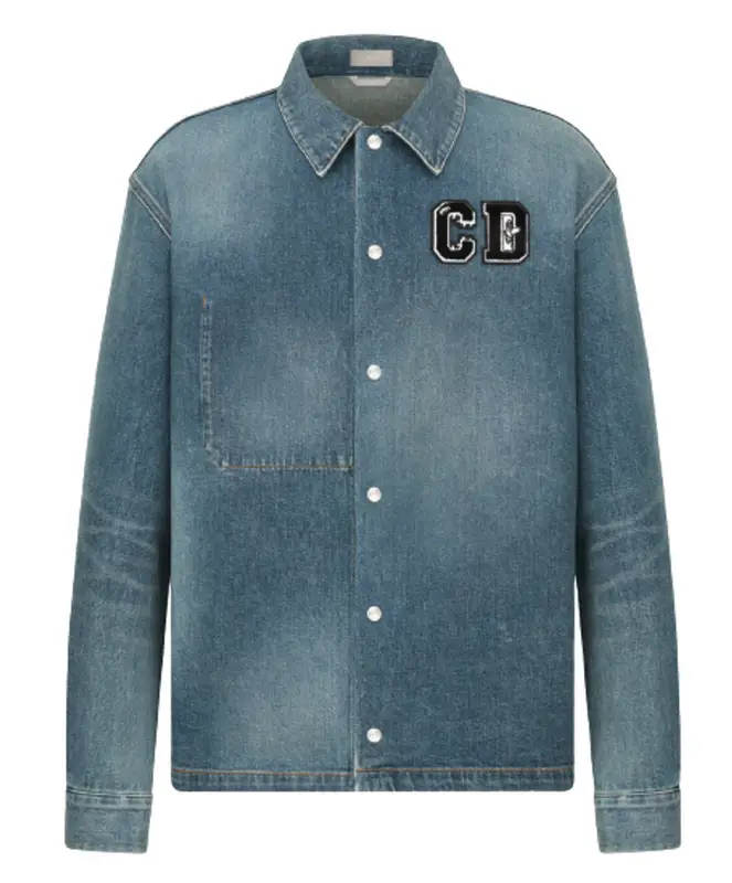 Dior Blue Cotton Denim Overshirt $2250