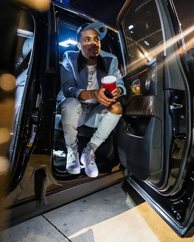 G Herbo outfit in Second/Layer, Amiri, and Nike, 2021