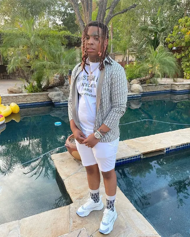 Lil Gotit outfit in Dior, 2021