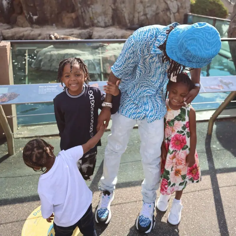 Rich The Kid outfit in Gallery Dept. and Fendi, 2021
