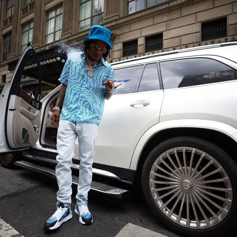 Rich The Kid outfit in Gallery Dept. and Fendi, 2021