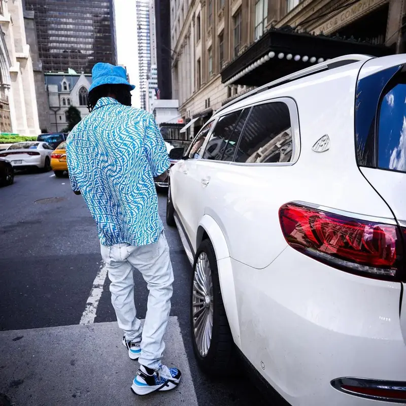 Rich The Kid outfit in Gallery Dept. and Fendi, 2021