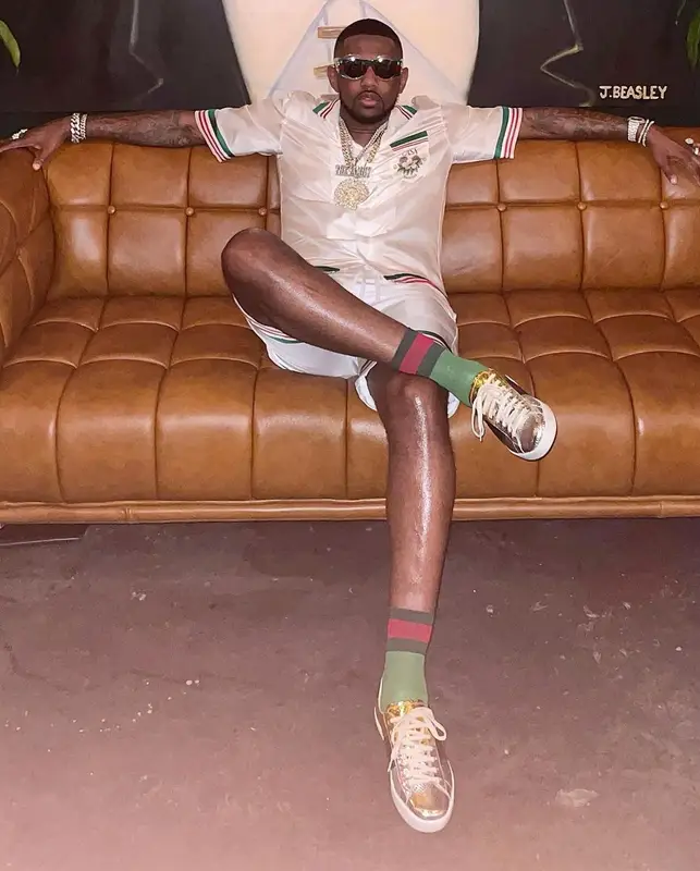 Fabolous outfit in Casablanca and Gucci, 2021