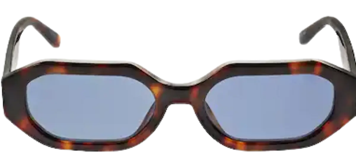 The Attico Tortoiseshell Linda Farrow Edition Irene Hexagonal 142 Tartarugato Sunglasses $250