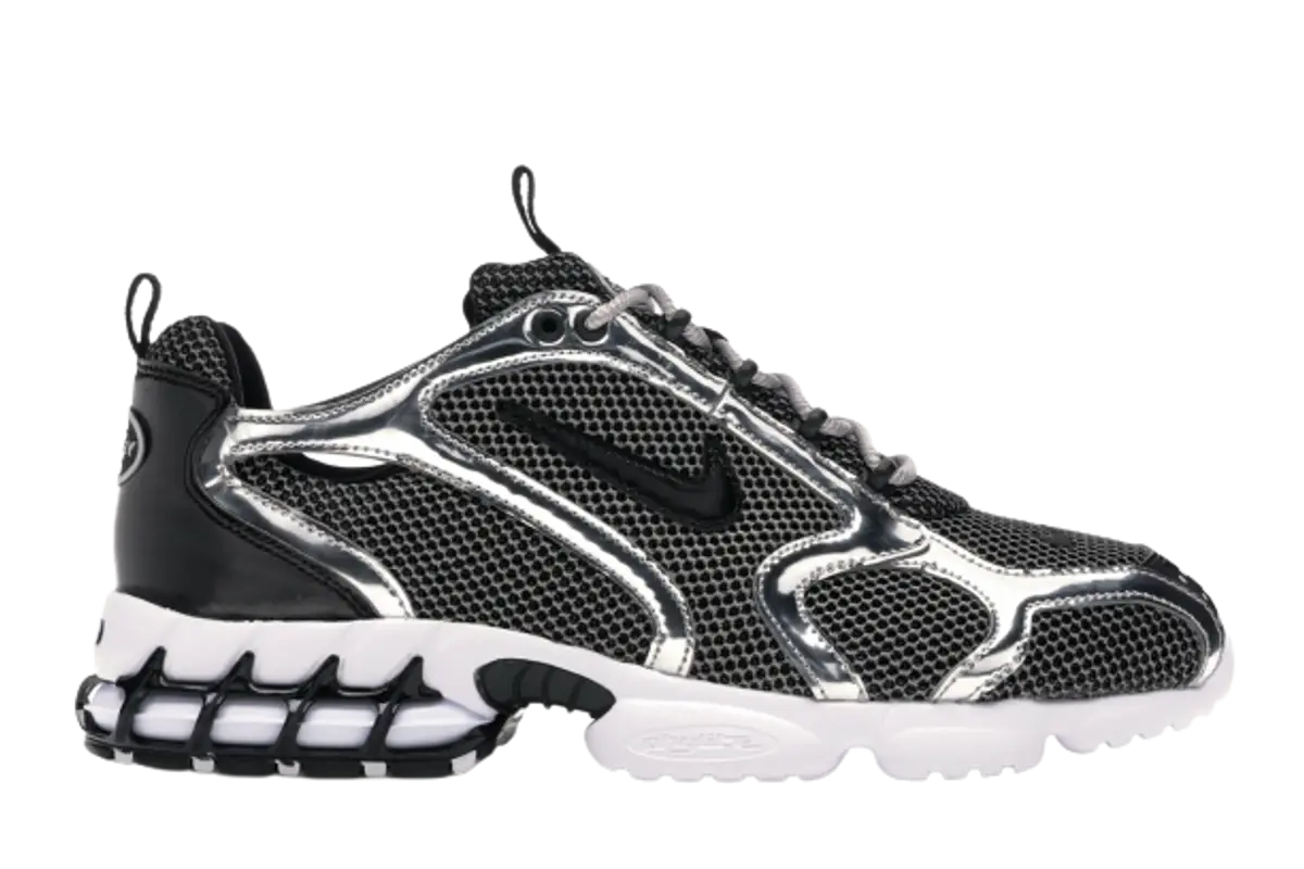 Nike Air Zoom Spiridon Cage 2 Stussy Pure Platinum Pure Sneakers $239