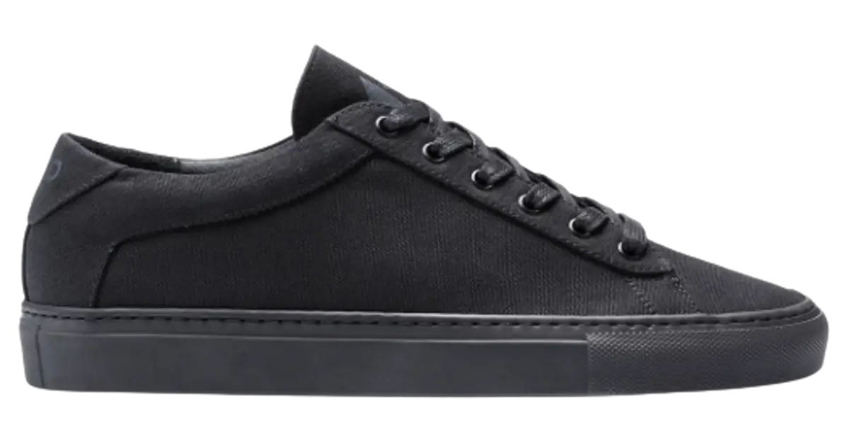 Koio Capri Black Canvas Sneakers $198