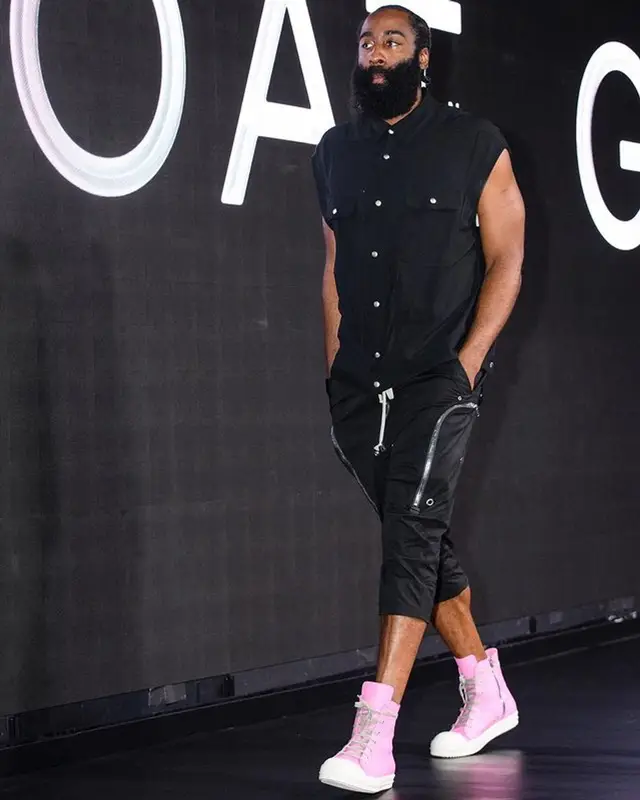 James Harden outfit in Rick Owens, 2021