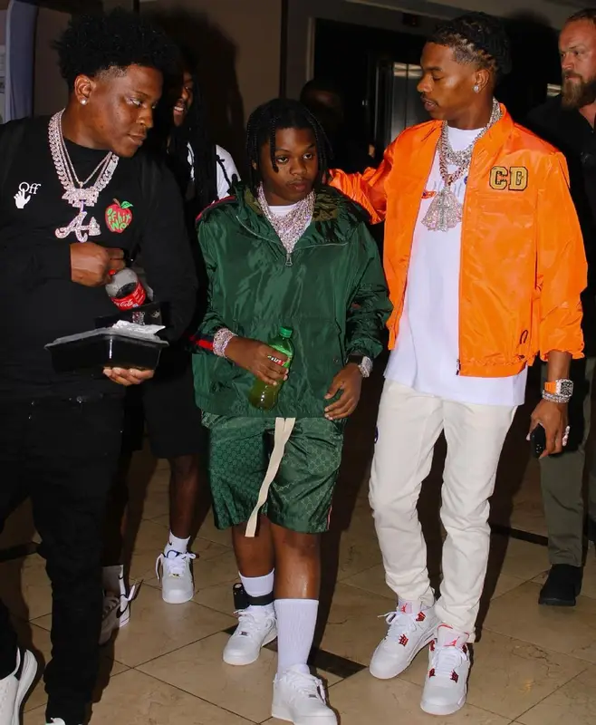 42 Dugg outfit in Gucci and Nike, 2021