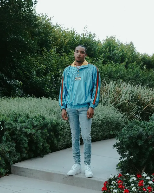 G Herbo outfit in Gucci, Amiri, and Nike, 2021