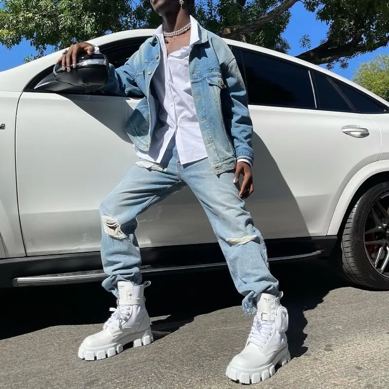 Lil Nas X outfit in Balenciaga and Prada, 2021