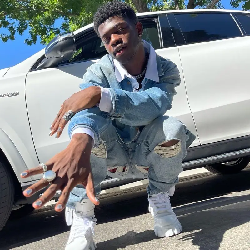 Lil Nas X outfit in Balenciaga and Prada, 2021