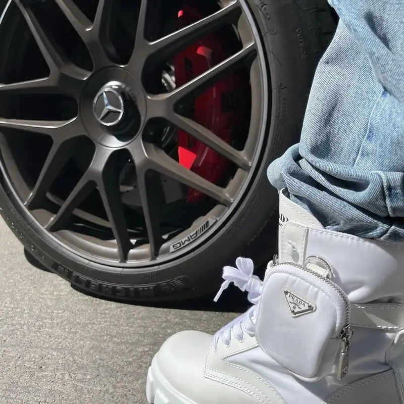 Lil Nas X outfit in Balenciaga and Prada, 2021