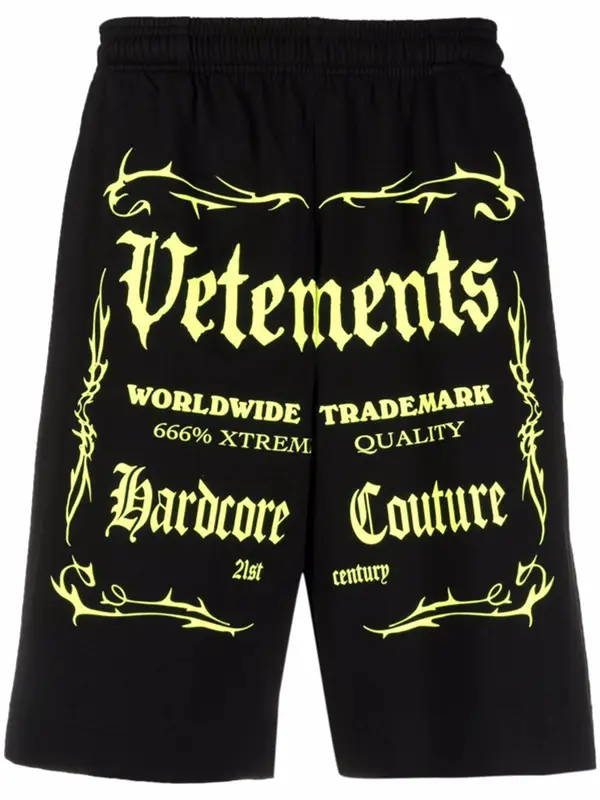 Vetements Logo Graphic Print Track Short $540