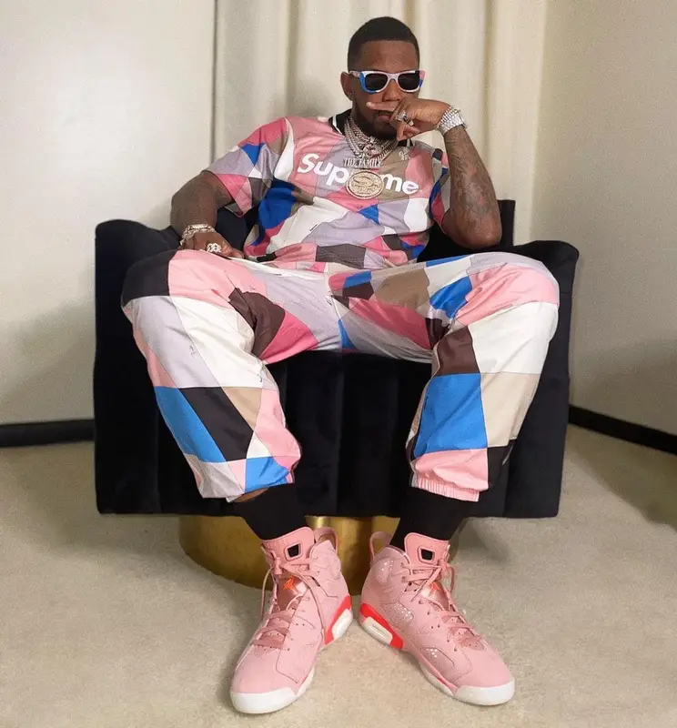 Fabolous outfit in Jordan, Supreme, and Emilio Pucci, 2021