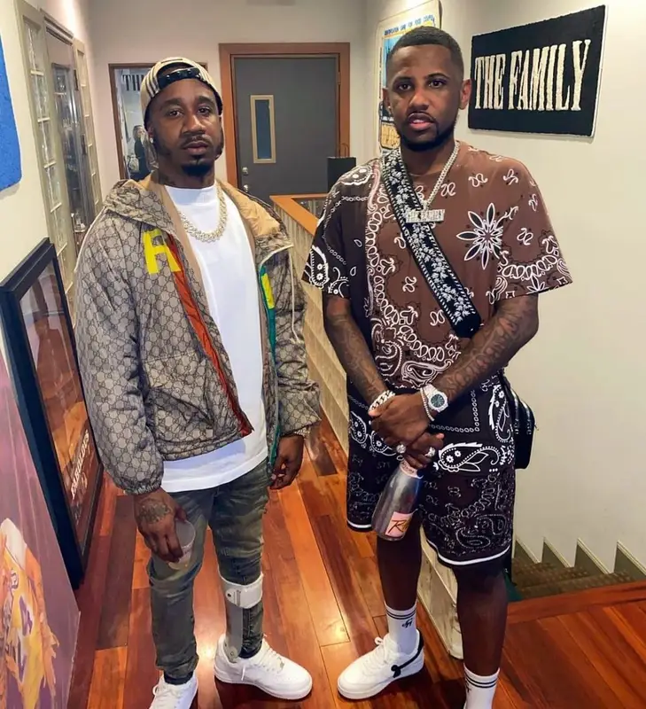 Fabolous outfit in John Geiger and Amiri, 2021