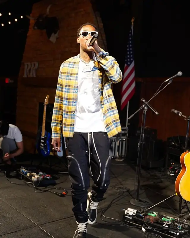 Wiz Khalifa outfit in Rick Owens, 2021