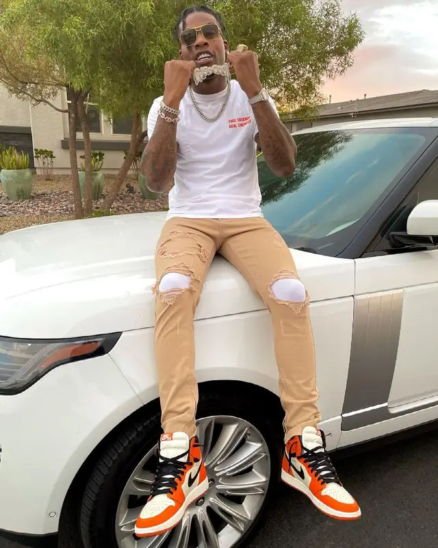 CJ So Cool outfit in FashionNova, Nike, and Louis Vuitton, 2021