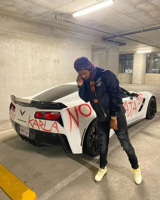 Babyface Ray outfit in Amiri, Jordan, and Off-White, 2021