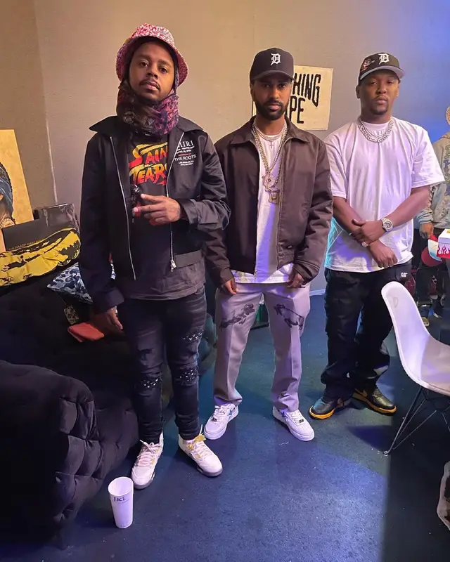 Babyface Ray outfit in Amiri, Jordan, and Off-White, 2021