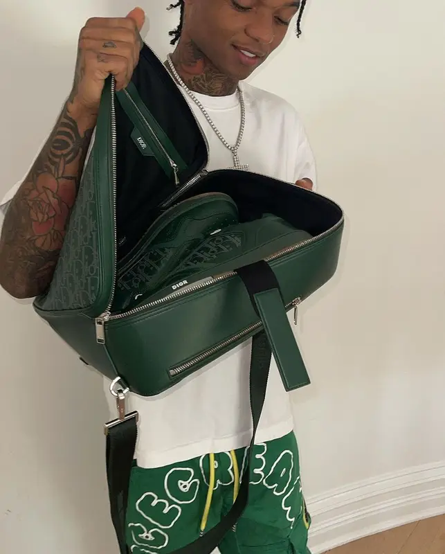 Swae Lee outfit in A Few Good Kids, Ice Cream, and Amiri, 2021