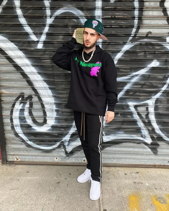 ABG Neal outfit in Casablanca, Vlone, and AWGE, 2021