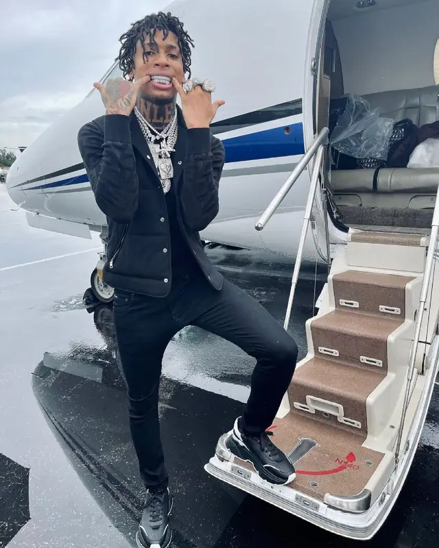 NLE Choppa outfit in Dolce & Gabbana, 2021
