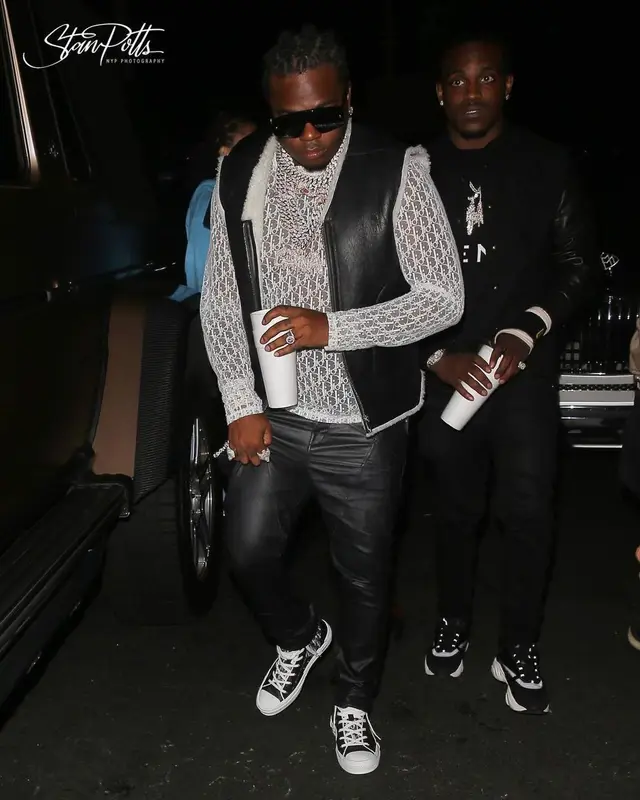 Gunna outfit in Rick Owens and Dior, 2021