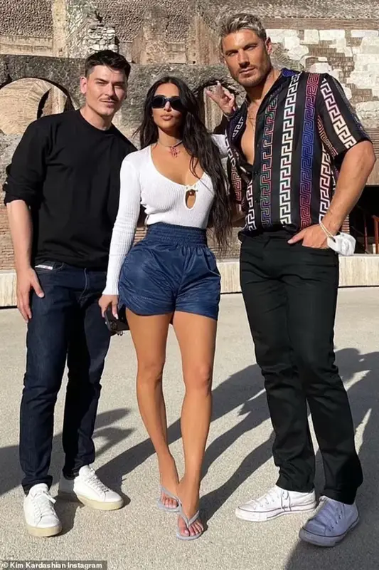 Kim Kardashian outfit in Walter van Beirendonck, Balenciaga, and Bevza, 2021