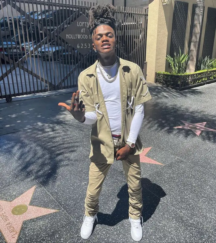 JayDaYoungan outfit in Nike, B.B. Simon, and Ethika, 2021